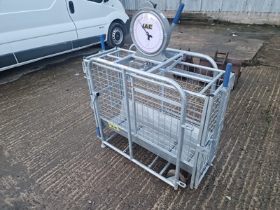 Lot 187 - IAE Galvanised Ewe & Lamb Weigher