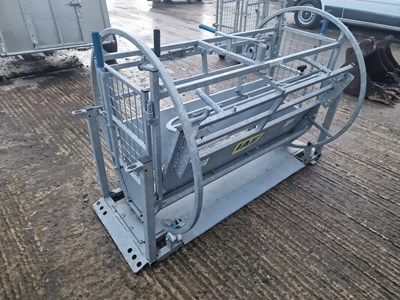 Lot 188 - IAE Galvanised Kwik Sheep Turner Crate, Fully Adjustable Height and Width