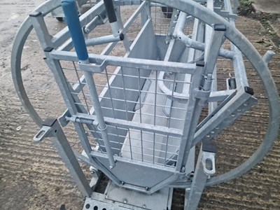 Lot 188 - IAE Galvanised Kwik Sheep Turner Crate, Fully Adjustable Height and Width