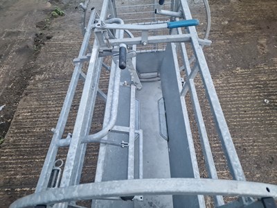 Lot 188 - IAE Galvanised Kwik Sheep Turner Crate, Fully Adjustable Height and Width