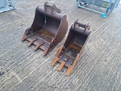 Lot 814 - 24", 12" Digging Bucket 40mm Pin to suit Mini Excavator