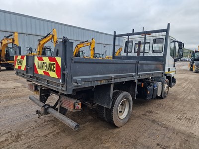 Lot 145 - 2008 Iveco Eurocargo 75E16 4x2 Drop Side Tipper Lorry, Edbro Gear, Manual Gear Box (Plating Certificate Available, Tested 10/24)