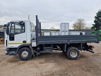 Lot 145 - 2008 Iveco Eurocargo 75E16 4x2 Drop Side Tipper Lorry, Edbro Gear, Manual Gear Box (Plating Certificate Available, Tested 10/24)