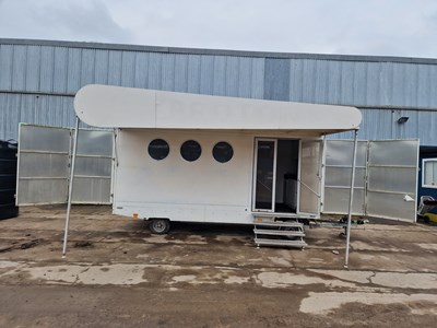 Lot 162 - Twin Axle Exhibition Trailer, Fridge, Sink, Canopy