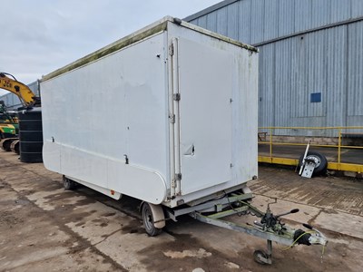 Lot 162 - Twin Axle Exhibition Trailer, Fridge, Sink, Canopy