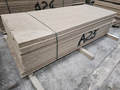 Lot 416 - Selection of Chip Board Sheets (245cm x 104cm x 18mm - 30 of)