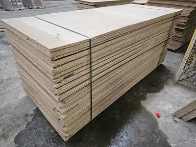 Lot 419 - Selection of Chip Board Sheets (245cm x 104cm x 20mm - 53 of)