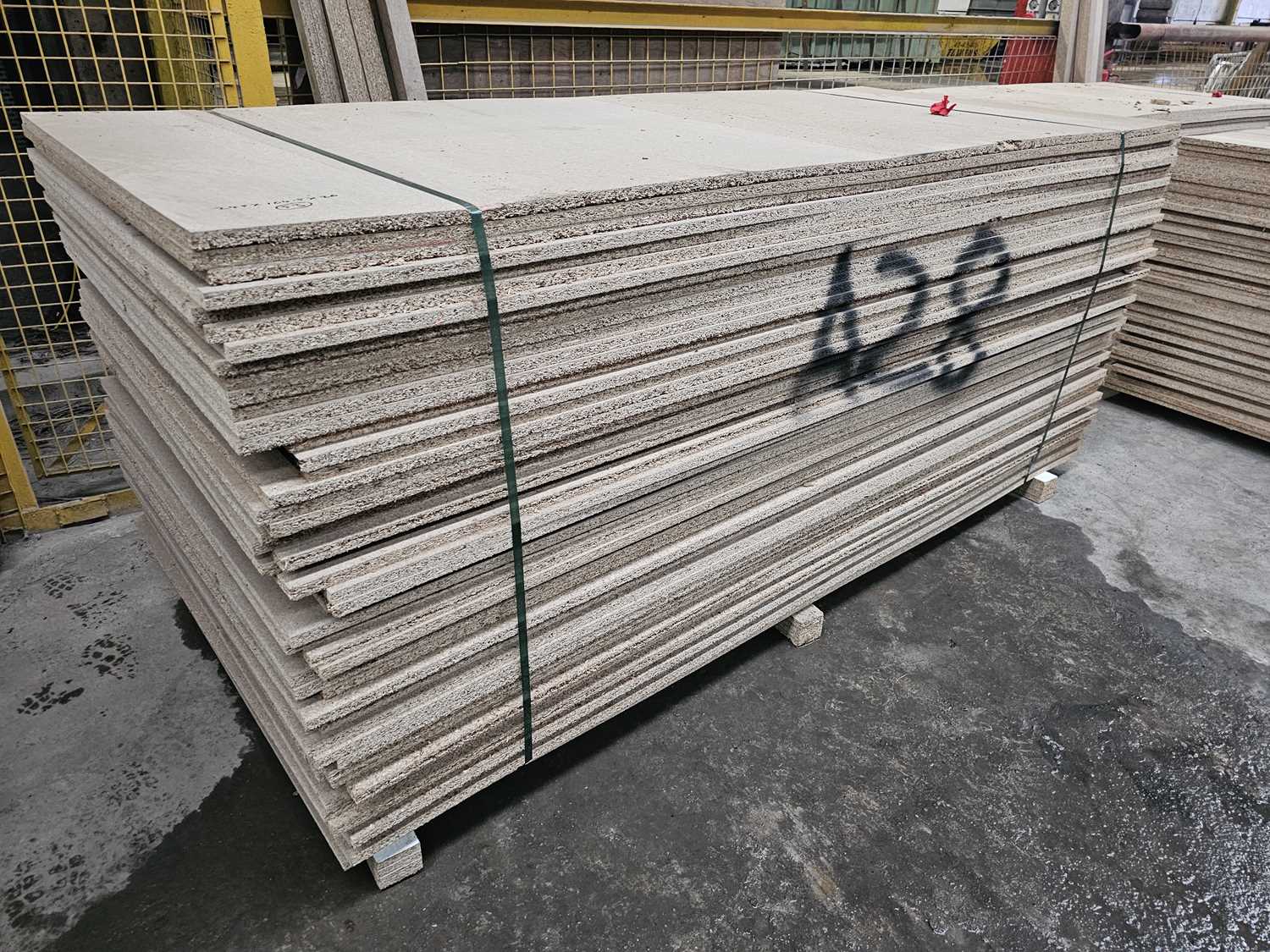 Lot 419 - Selection of Chip Board Sheets (245cm x 104cm x 20mm - 53 of)