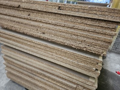 Lot 419 - Selection of Chip Board Sheets (245cm x 104cm x 20mm - 53 of)