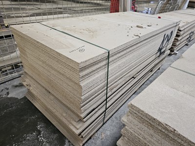 Lot 417 - Selection of Chip Board Sheets (245cm x 104cm x 20mm - 47 of)