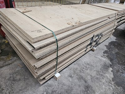 Lot 86 - Selection of Chip Board Sheets (245cm x 104cm x 20mm - 38 of)