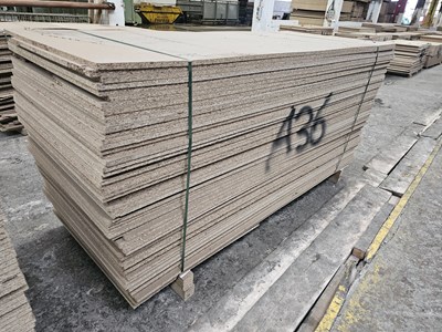 Lot 95 - Selection of Chip Board Sheets (249cm x 104cm x 18mm - 61 of)