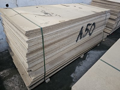 Lot 267 - Selection of Chip Board Sheets (245cm x 104cm x 18mm - 52 of)