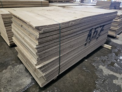 Lot 272 - Selection of Chip Board Sheets (245cm x 104cm x 20mm - 51 of)