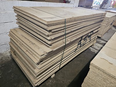 Lot 266 - Selection of Chip Board Sheets (245cm x 104cm x 15 & 20mm - 61 of)