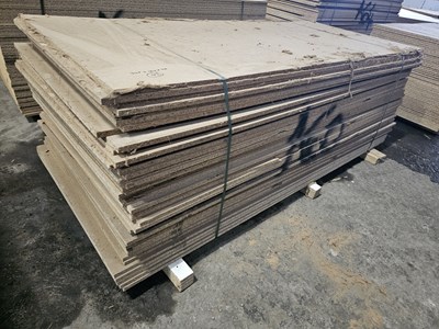 Lot 268 - Selection of Chip Board Sheets (245cm x 104cm x 20mm - 42 of)