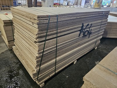 Lot 274 - Selection of Chip Board Sheets (245cm x 104cm x 20mm - 63 of)