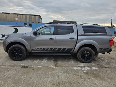 Lot 140 - 2021 Nissan Navara 4WD Crew Cab Pick Up, Auto, Sat Nav, 360 Camera, Parking Sensors, Full Leather, Heated Electric Seats, Bluetooth, Cruise Control, Climate Control