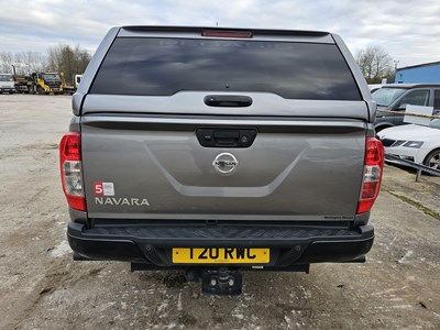 Lot 140 - 2021 Nissan Navara 4WD Crew Cab Pick Up, Auto, Sat Nav, 360 Camera, Parking Sensors, Full Leather, Heated Electric Seats, Bluetooth, Cruise Control, Climate Control