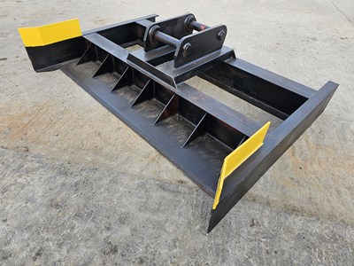 Lot 576 - Unused 2.1m Grading Beam 65mm Pin to suit 13 Ton Excavator