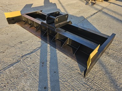 Lot 575 - Unused 3m Grading Beam 65mm Pin to suit 13 Ton Excavator