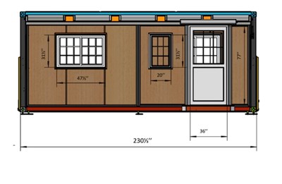 Lot Unused Bastone 15' x 20' Mobile Expandable Office
