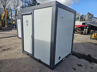 Lot Unused Bastone Mobile Toilet & Shower Block (W2.16 x L1.92 x H2.36)