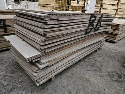 Lot 10 - Selection of Chip Board Sheets (245cm x 104cm x 25mm - 56 of)