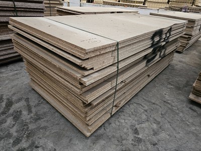 Lot 12 - Selection of Chip Board Sheets (245cm x 107cm x 18mm - 44 of)