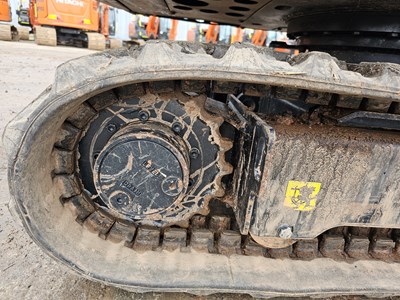 Lot 2021 Sany SY16C Rubber Tracks, Blade, Offset, QH, Piped, Expanding Undercarriage, Canopy, 4 Buckets