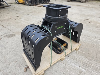 Lot 614 - Unused 2023 Haner HSOGX4.7 Hydraulic Rotating Selector Grab to suit 4-9 Ton Excavator, Pin Diameter 40mm, Closing Force 12,6kn, Opening Width 1204mm, Weight 255kg