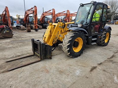 Lot 315 - 2016 JCB 536-60 Agri Plus Turbo Powershift Telehandler, Joystick Controls, PUH, Pin & Cone Head Stock, WLI, A/C