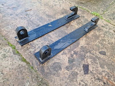 Lot 235 - Unused Weld on Brackets to suit JCB Q-Fit (Pair of)