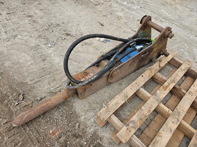 Lot 594 - Hydraulic Breaker 45mm Pin to suit 4-6 Ton Excavator