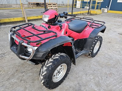 Lot 130 - 2011 Honda Foreman TRX500 FA 4WD Petrol Quad Bike