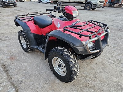 Lot 130 - 2011 Honda Foreman TRX500 FA 4WD Petrol Quad Bike