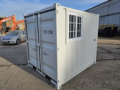 Lot 305 - Unused 8' Container, Side Door & Window