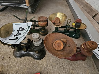 Lot 441 - Selection of Vintage Weighing Scales