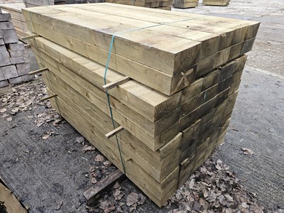 Lot 751 - Wood Sleepers (95mm x 195mm x 1800mm)(55 of)