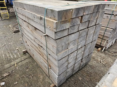 Lot Wood Sleepers (95mm x 195mm x 1500mm)(60 of)