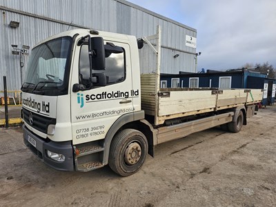 Lot 146A - Mercedes 4x2 Flat Bed Lorry, Manual Gear Box