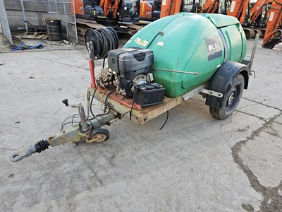 Lot 485A - Western Single Axle Plastic Water Bower, Hatz Diesel Pressure Washer