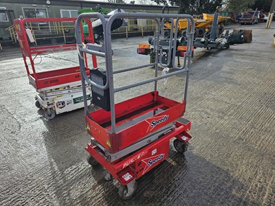 Lot 2014 Pop Up Wheeled Scissor Lift Access Platform