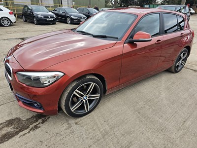 Lot 88 - 2018 BMW 116D, 6 Speed, Sat Nav, Parking Sensors, Bluetooth, Cruise Control, Climate Control (Reg. Docs. Available, Tested 11/24)