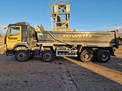 Lot 42 - Volvo FMX420 Euro6 8x4 Tipper Lorry, Boweld Body, Reverse Camera, Easy Sheet, Edbro Tipping Gear, Air Tail Gate Lock, Automatic Gear Box, A/C (Reg. Docs. Available, Tested 03/23)