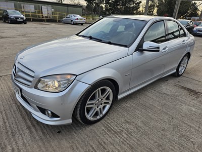 Lot 77 - 2010 Mercedes C220, Auto, Paddle Shift, Sat Nav, Parking Sensors, Full Leather, Electric Seats, Bluetooth, Cruise Control, Climate Control (Reg. Docs. Available, Tested 09/24)