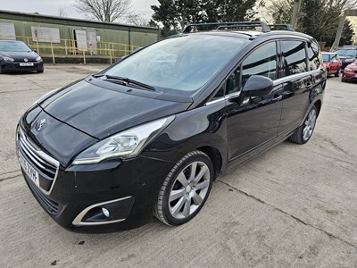 Lot 44 - 2015 Peugeot 5008 BlueHDi, 6 Speed, 7 Seater, Sat Nav, Reverse Camera, Parking Sensors, Panoramic Roof, Bluetooth, Cruise Control, Climate Control (Category N Insurance Loss)