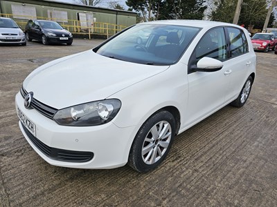 Lot 97 - 2012 Volkswagen Golf TDi, 5 Speed, Parking Sensors, Bluetooth, Cruise Control, A/C (Reg. Docs. Available, Tested 09/24)