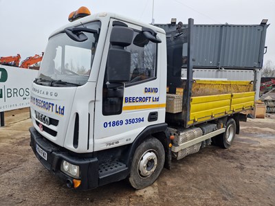 Lot 49 - Iveco 75E16 Euro6 4x2 Drop Side Tipper Lorry, Automatic Gear Box (Tested 01/23)