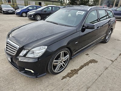 Lot 99 - 2011 Mercedes E350 CDi, Estate, Auto, Paddle Shift, Sat Nav, Parking Sensors, Full Leather, Heated Seats, Bluetooth, Cruise Control, Climate Control (Reg. Docs. Available, Tested 05/24)